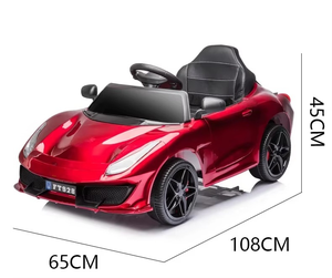 Voiture électrique pour enfant unisexe 12V à batterie, 4 roues, double portière, jouet à conduire avec télécommande, design en plastique pour garçons - Product Image 2