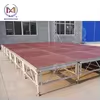 Scène mobile pliable en alliage d'aluminium carrée de haute qualité pour mariages, DJ, défilés de mode, concerts, podium amovible