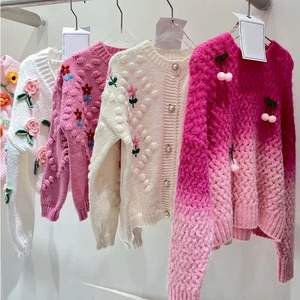 Venta al por Mayor 2025, Cárdigan de Moda Otoño-Invierno para Mujer, Cuello Redondo, Suéter Holgado, Envío Aleatorio de Inventario - Product Image 4