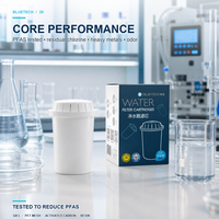 Filtre à eau de rechange certifié NSF 42/53 à 5 étapes avec charbon actif pour pichet, 4,0 microns, réduit les TDS et le chlore, pour usage hôtelier