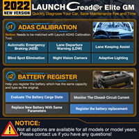 LAUNCH X43 Herramienta de Diagnóstico Profesional para Automóviles, Lector de Códigos OBD1 OBD2 con 31 Funciones de Reinicio para GM