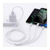 Offres Spéciales vente en gros pas cher 3 en 1 câble de données de charge usb câbles USB Type C pour chargeur de téléphone portable pd câble cordon
