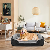 Venta al por mayor de lujo Cama grande para perros gato cama para mascotas sofá Cama Para Perros Haustier-Hundebett antideslizante calmante lavable XXL cama para perros