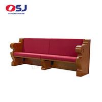 Chaise d'auditorium, bancs d'église en bois, chaise de pasteur personnalisée, chaises d'église en gros, Sillas Para Iglesia