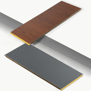 长期防水面板de pared pvc wpc墙板竹墙板400 * 9毫米越南室内pvc墙板