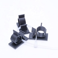 FSCAT Serre-câble de distribution en plastique réglable Clips de câble en nylon auto-adhésifs avec base en silicone Serre-câble FSCAT