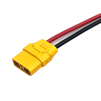 Câble de démarrage rapide XT90 vers borne de batterie à courant élevé pour démarrage d'urgence automobile, compatible avec les systèmes solaires et les modèles RC