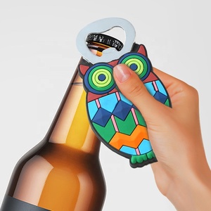 Manufacturer Custom Souvenir Gift Beer Bottle Opener Silicone <b>Rubber</b> Handle 3D Soft PVC Bottle Opener - Product Image 3