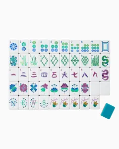 Fichas de Mahjong Lagoon en Stock, Juego de Fichas Americanas de 4 Capas, Premium y Gruesas, Oh My Mahjong - Product Image 1