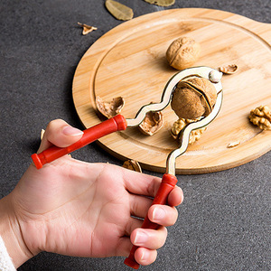 <b>Nutcracker</b> Heavy Duty Red Handle Walnut Cracker Kitchen Utensil - Product Image 2