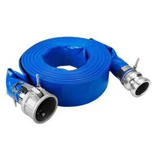 3'' High Quality Flexible Water Delivery PVC Layflat Hose Pipe Plastic Water Discharge
