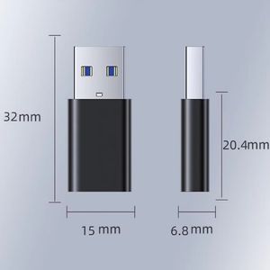 Adaptateur USB Type-C Femelle vers USB 3.0 Mâle, prend en charge la conversion de charge rapide - Product Image 6