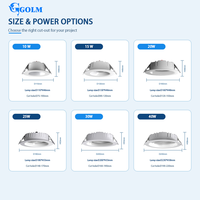2700K à 6500K CRI90 90lm par W SMD2835 CCT sélectionnable, conception optique pour éclairage de plafond domestique, downlight LED