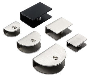 Soporte y Accesorio de Sujeción de Vidrio de Acero Inoxidable para Muebles y Gabinetes - Plateado, Diseño Moderno y Simple, Fácil Instalación y Resistente - Product Image 3