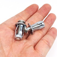 35pcs Mix M4 M5 M6 Jack Nut Expansion Rivets Nut Screw Bolt Kit Box untuk Dinding Berongga, Penjepit Kulit Besi, Jangkar Bentuk Kelopak, Sumbat