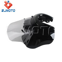 Carénage de moto pour Harley Fat Bob 114 FXFBS 2018-2025 & FXFB 2018-2019 – Pare-brise PC réglable anti-vent et accessoires anti-ondulation