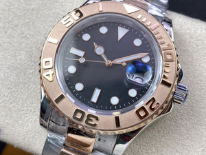 Efecto Luminoso Azul Hielo Súper Fuerte Diámetro 40 mm. Equipado con movimiento mecánico totalmente automático. Reloj para Hombre - Product Image 1