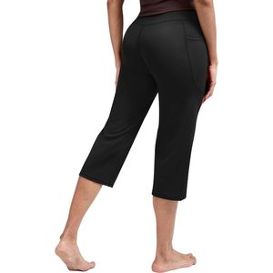 FOXA Capri Yoga Pants High Waisted With <b>Pockets</b> Cropped Workout <b>Leggings</b> For Women Athletic Casual Summer Wear - Product Image 4