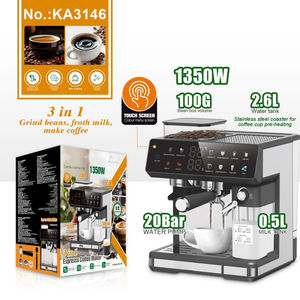 Suministro directo de fábrica Máquina de café espresso comercial totalmente automática portátil de acero inoxidable de 20 bares - Product Image 4