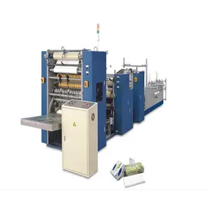 190*190mm facial tissue paper v folding making machine factory