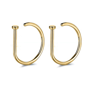 Anello per naso unisex, semplice, alla moda, gioiello per il corpo, da indossare tutti i giorni - Product Image 6