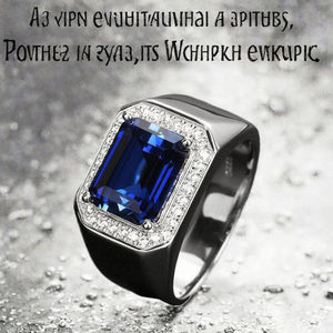 แหวนผู้ชาย CM <span class=keywords><strong>YIM</strong></span> รุ่นคลาสสิค ชุบทอง 14K ปรับขนาดได้ ประดับด้วยเพชรคิวบิกเซอร์โคเนียหลากสี แดง น้ำเงิน ม่วง - Product Image 3