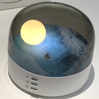 Lampe de table lune réglable rechargeable pour la maison, lampe de chevet décorative, veilleuse électrique USB à LED dimmable