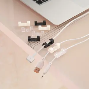 Self Adhesive Type Cable Clips Elehk Acrylic Glue Cable Clip Transparent Adhesive Cable Clip Adhesive Cable Holders Clips