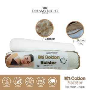 Traversin en coton à 100% en tissu respirant naturel pour un repos nocturne confortable et favorable - Product Image 2