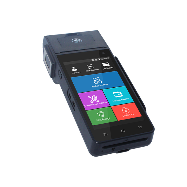 4G Mobile Pos System Mini Card Terminal Micro ATM Machine for Gourmet Shop