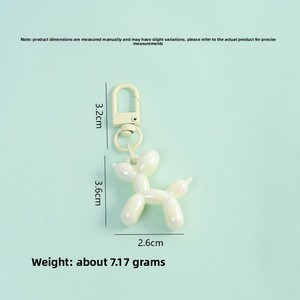 <span class=keywords><strong>Portachiavi</strong></span> a Forma di Cane con Corna Colorate, Stile Palloncino, Decorazione Carina <span class=keywords><strong>per</strong></span> Coppie o Migliori Amici - Product Image 3