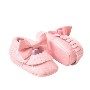 Nouveau style de chaussures en cuir véritable souple pour bébé fille de 12 à 18 mois, chaussures pour nouveau-né - Product Image 3