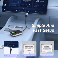 Adaptador JCS 4109C para Convertir CarPlay de Cableado a Inalámbrico con Bluetooth y USB, Portátil, Plug & Play, para Autos Universales