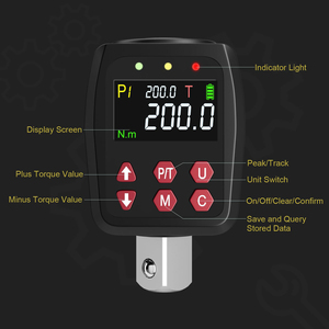 Adaptateur d'écran d'affichage professionnel Kit de réparation de clé dynamométrique numérique réglable pour l'industrie - Product Image 2
