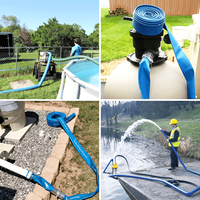 Tuyau plat en PVC durable haute pression 1,5 pouce 6 8 bars pour l'agriculture, l'irrigation