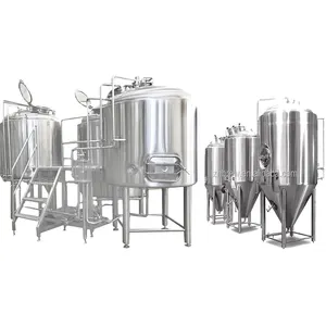 Equipo de elaboración de cerveza 20BBL, máquina de cerveza grande, línea de producción de elaboración artesanal