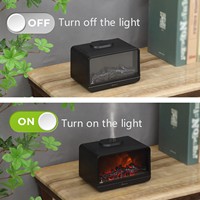 Diffuseur d'huiles essentielles à ultrasons pour la maison, diffuseur de cheminée de 300 ml, humidificateur, diffuseur d'aromathérapie à flamme, vente en gros