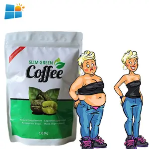 OEM/ODM/OBM Natürlicher schlanker grüner Kaffee Sicherheit Schneller Gewichts verlust Verbrennen Fett Detox Instant-Kaffee mehl Ersatz pulver