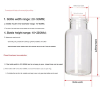 Machine de remplissage à quatre têtes à hauteur réglable pour parfum, liqueur, lait liquide, vente en gros à bas prix
