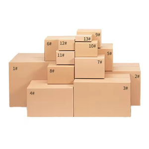 Оптовая продажа экологически чистых переработанных крафт-гофрированных почтовых ящиков, небольшие саморектирующие картонные коробки толщиной 2 мм - Product Image 6