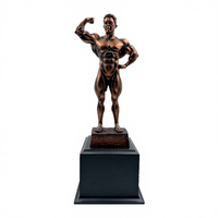 Statue de musculation masculine viking en résine Shunxu, sculptures de trophées pour les compétitions de musculation
