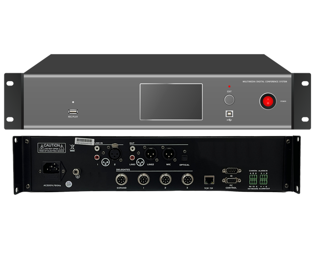 MA-320D 4.3'' Touch Screen 8-Core 300W 128-Channel DSP USB Conferencing System Stereo Audio Amplifier Professional PA Power High