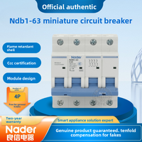 Disjoncteur miniature NDB1-63 C25/4 4P BCD Courbe C, capacité de coupure non spécifiée, tension nominale non spécifiée, pour climatiseur