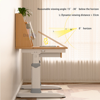 Bureau Enfant Moderne en Bois Massif, Hauteur Réglable, Écologique, Cadre Ergonomique pour Maison, Bureau, Chambre – Vente Directe Usine, Commande en Gros