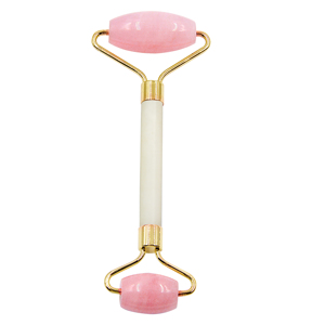 Beauté de rouleau de jade rose quartz visage masseur visage - Product Image 1
