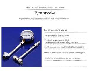 جودة عالية مقياس ضغط إكسسوارات قياس ضغط إطار السيارة مقياس ضغط هوائي - Product Image 5