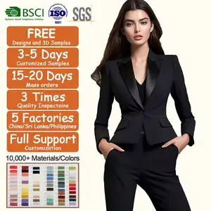 Oversized Ladies Office Business Blazer Pants Sets Spandex Women's Blazer Suits Fashion Women Full Sleeve Suits & Tuxedo