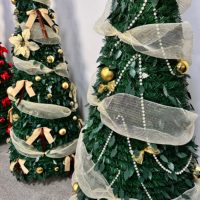 Meistverkaufter Großhandels-Pop-up-Weihnachtsbaum für Einfache Aufbewahrung mit Dekorationen und Bändern
