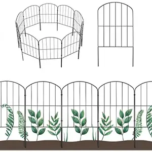 Garden Fence No Dig Fencing 10 Pack adjustable Panel Border Animal Barrier Flower Edging for Yard Landscape arche