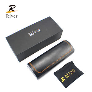 Benutzer definierte Brillen tasche Box <span class=keywords><strong>Pouch</strong></span> Brillen etuis & Taschen Brillen Sonnenbrille Ledertasche Sonnenbrille Verpackungs set - Product Image 6